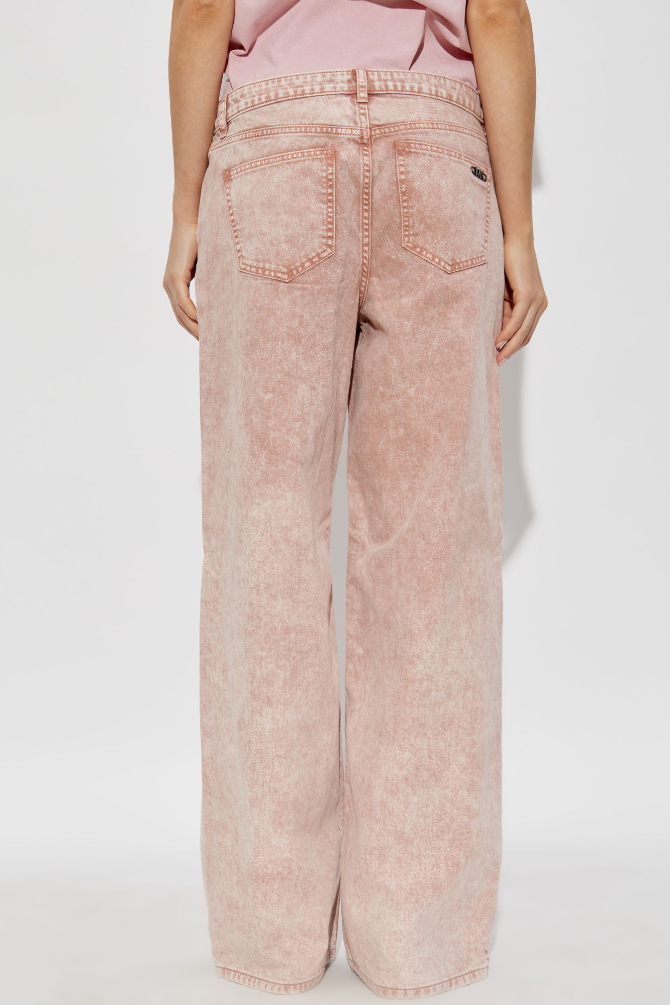 パンツ Michael Kors Skin pink triacetate blend wide-leg pant Michael Kors Skin Pink Triacetate Blend Wide-leg Pant